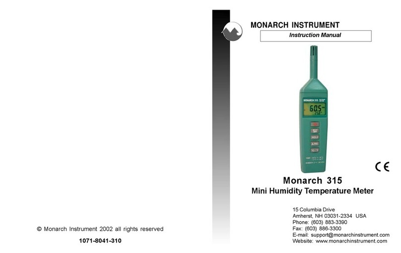 Monarch 315 User manual