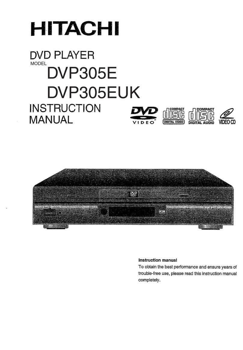 Hitachi DVP305E User manual