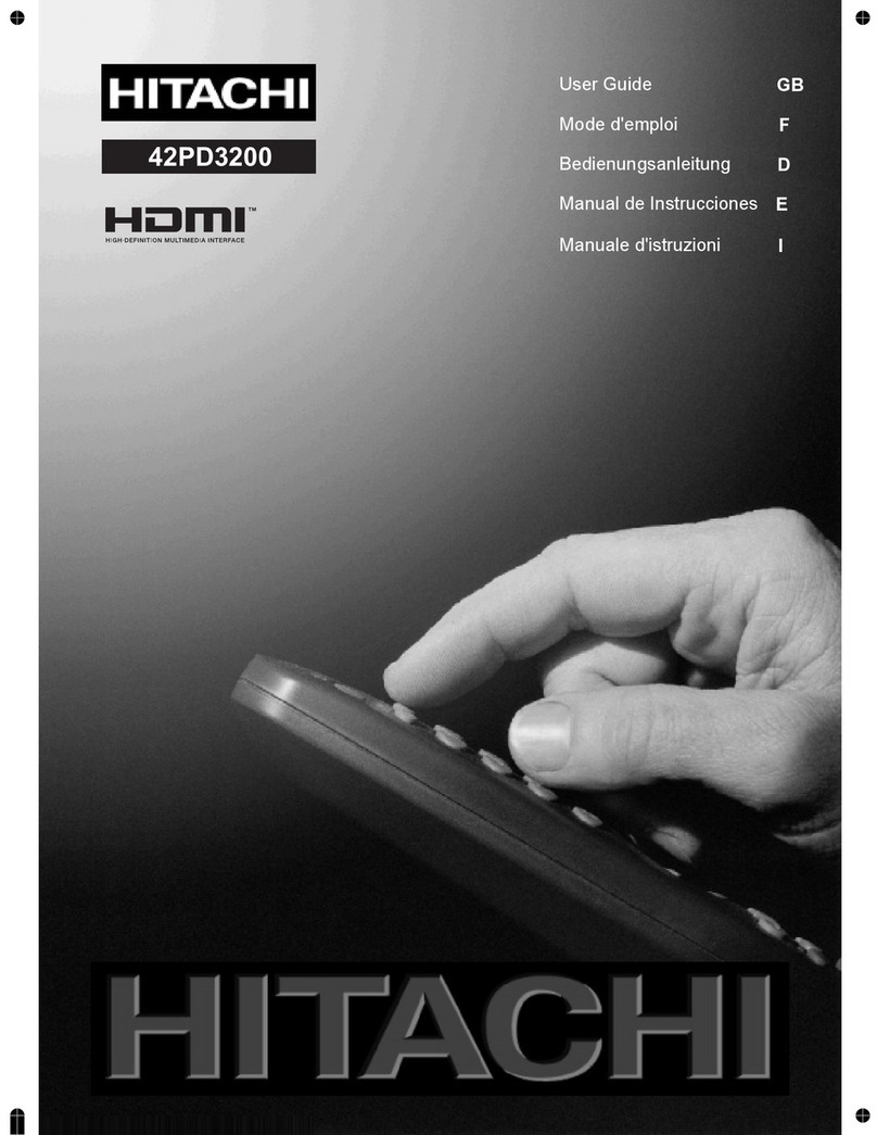 Hitachi 42PD3200 User manual