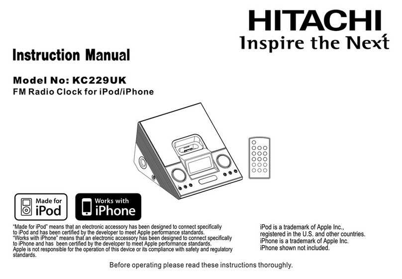 Hitachi KC229UK instruction manual