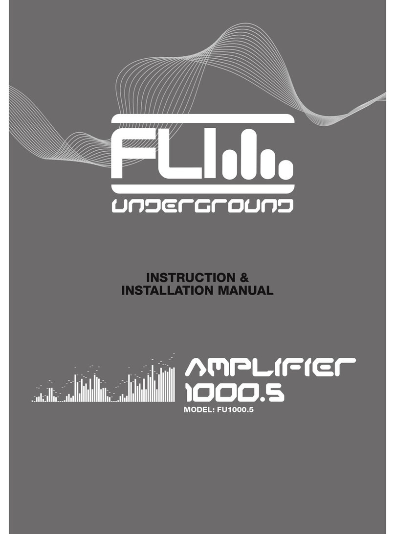 FLI UNDERGROUND FU1000.5 Instruction & installation manual