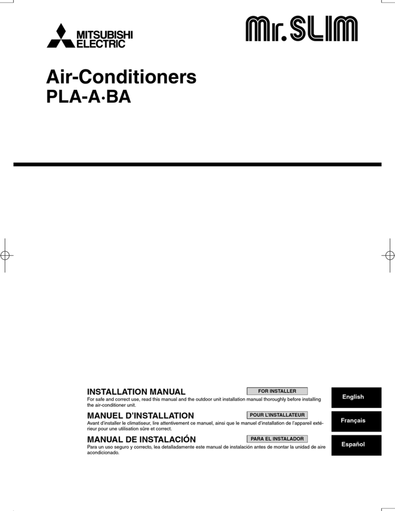 Mitsubishi Electric MR. SLIM PLA-ABA User manual
