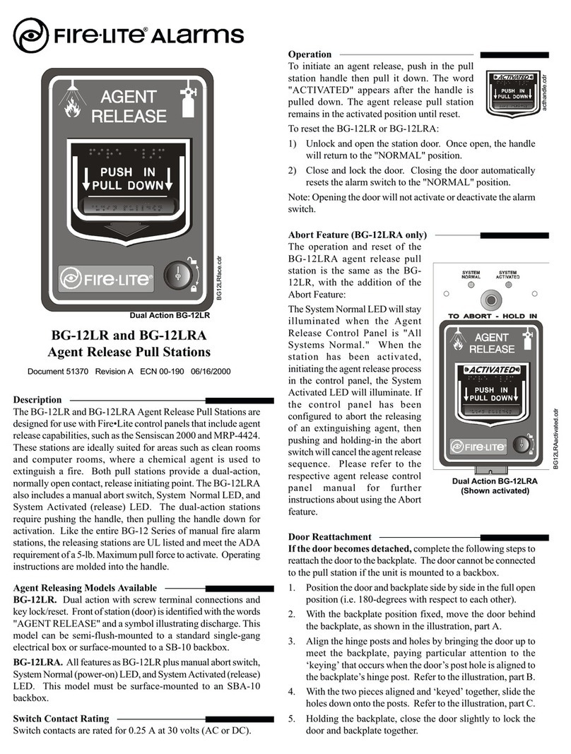 Fire-Lite BG-12LR User manual