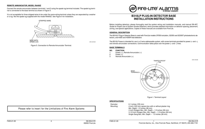 Fire-Lite B310LP installation instructions
