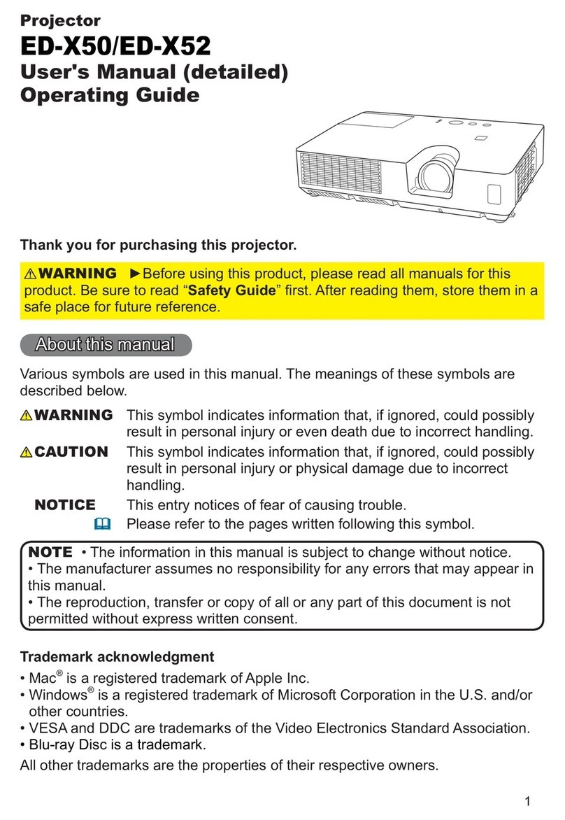 Hitachi Innovate ED-X50 User manual