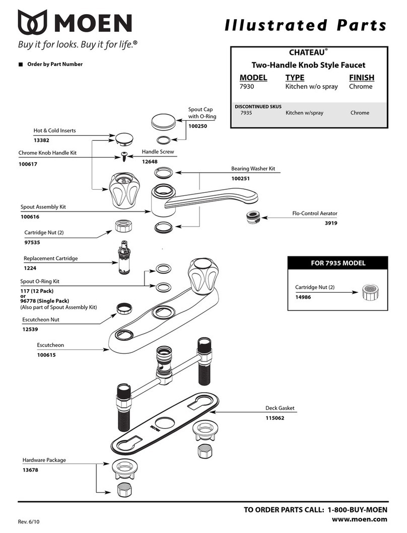 Moen CHATEAU 7930 parts list