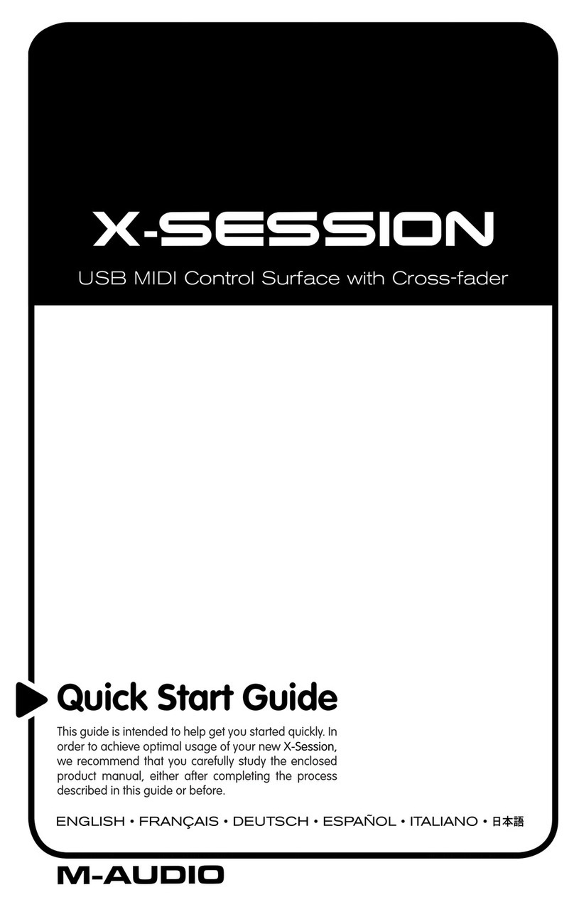 M-Audio X-Session Parts list manual