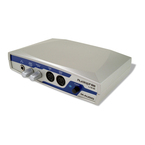 M-Audio Audiophile USB manual