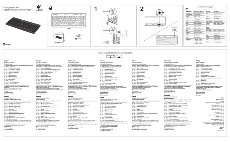 Logitech K360 User manual