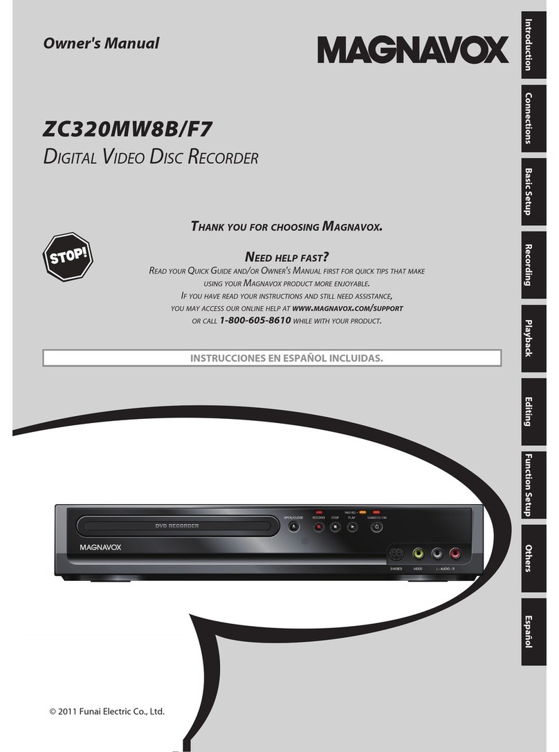 Magnavox ZC320MW8B User manual