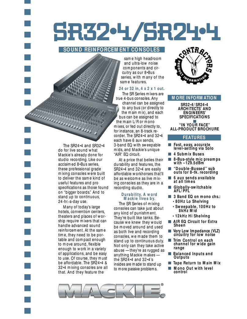 Mackie SR244 / SR324 user manual