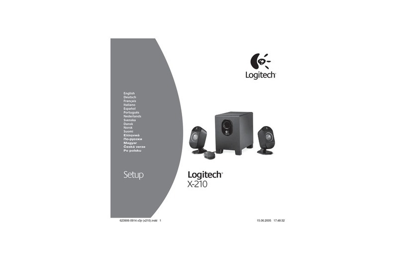 Logitech X-210 User manual