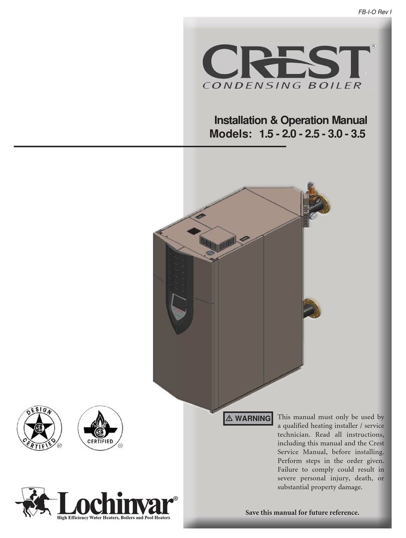 Lochinvar CREST 2.5 Installation & operation manual