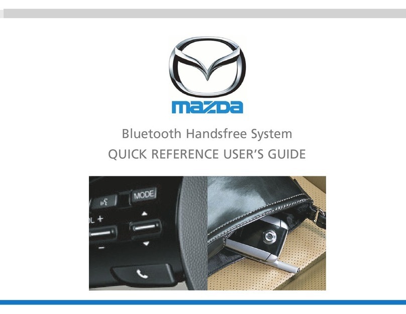 Mazda Bluetooth Handsfree System User manual