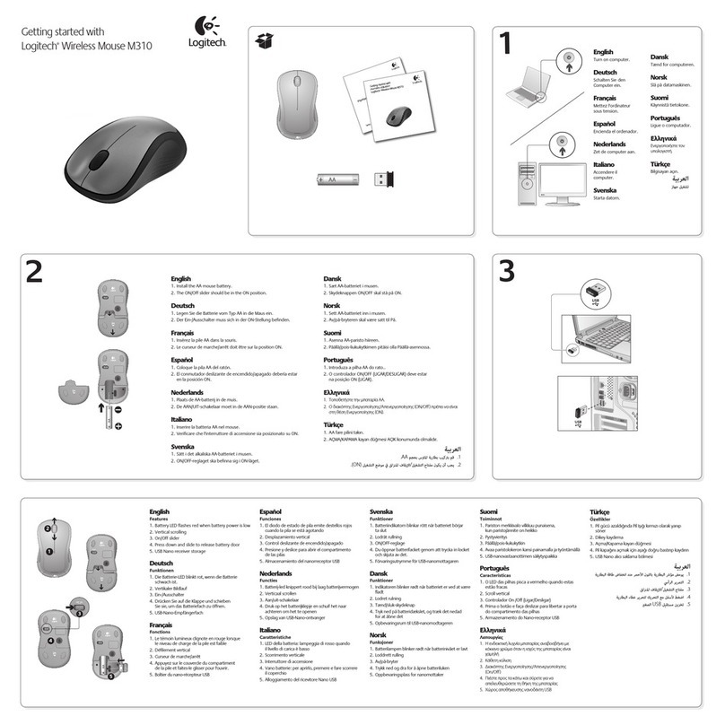 Logitech M310 User manual