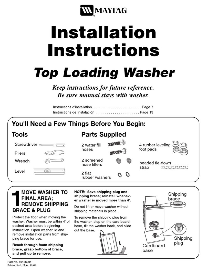 Maytag Washer User manual