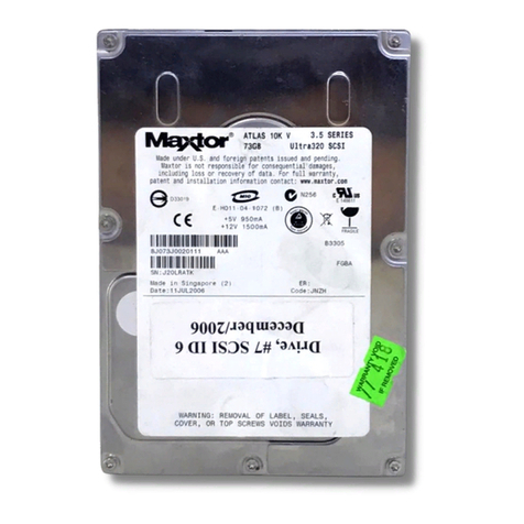 Maxtor Atlas 10K V product manual