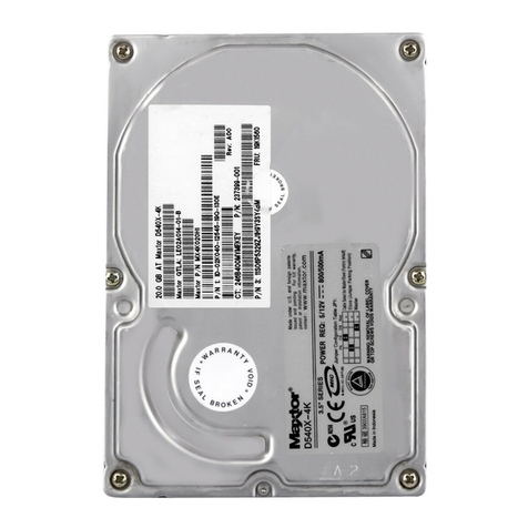 Maxtor D540X-4K User manual