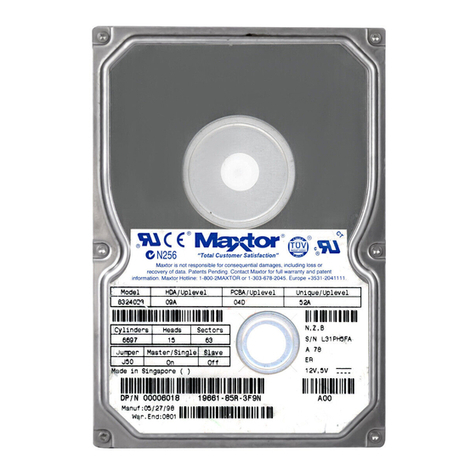 Maxtor DIAMONDMAXTM 2160 manual