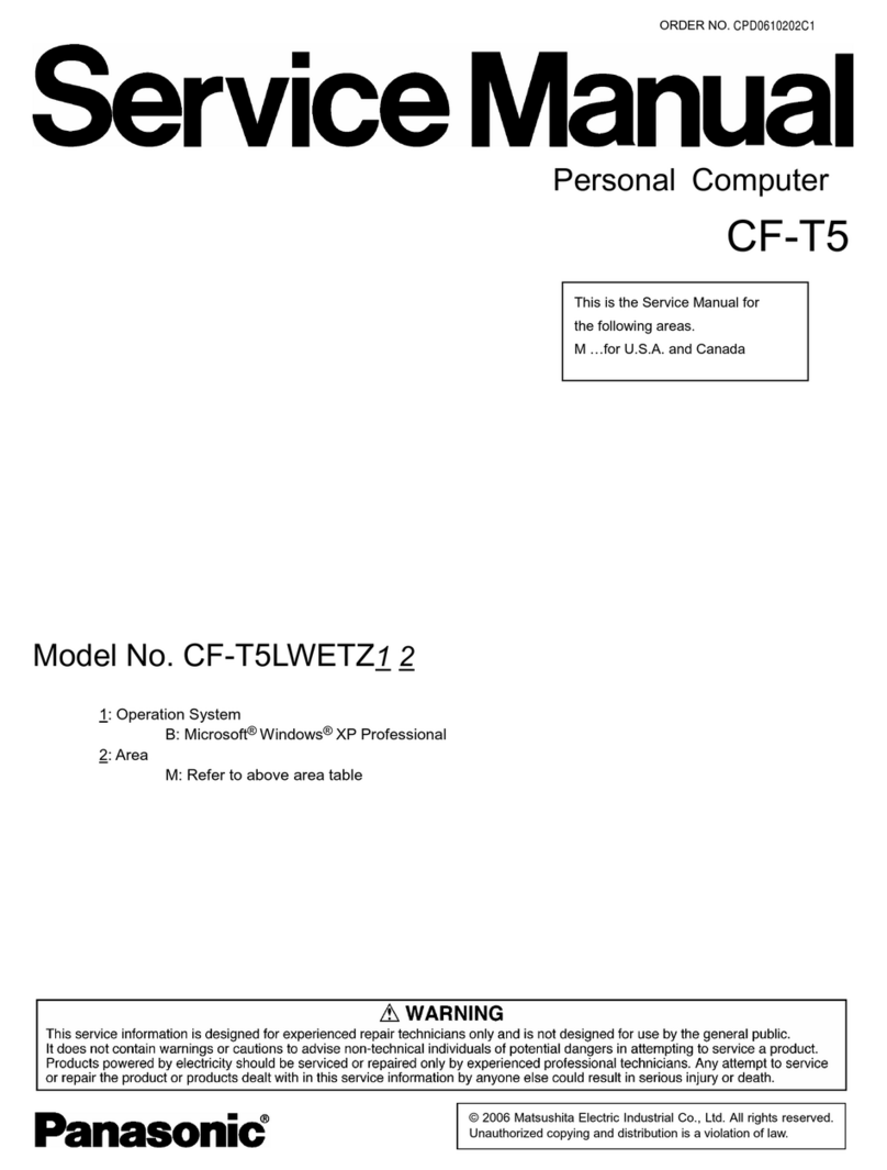 Panasonic CF-T5LWETZ1 Service manual