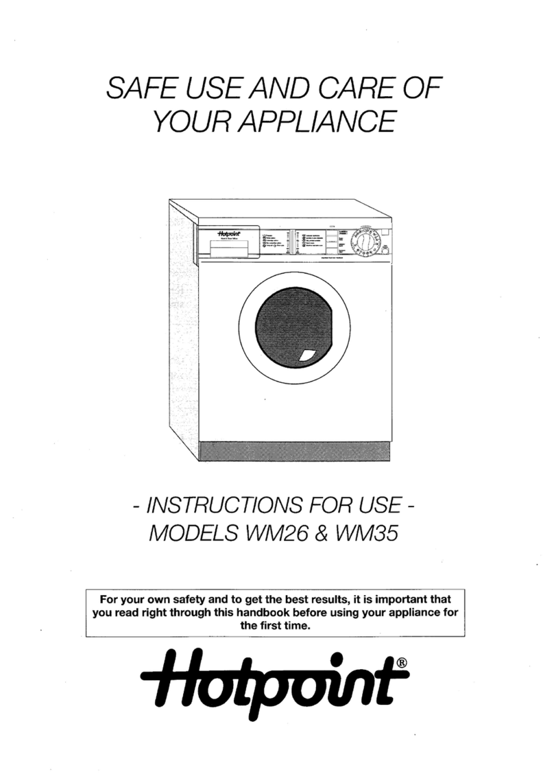 Hotpoint WM35 Instructions for use