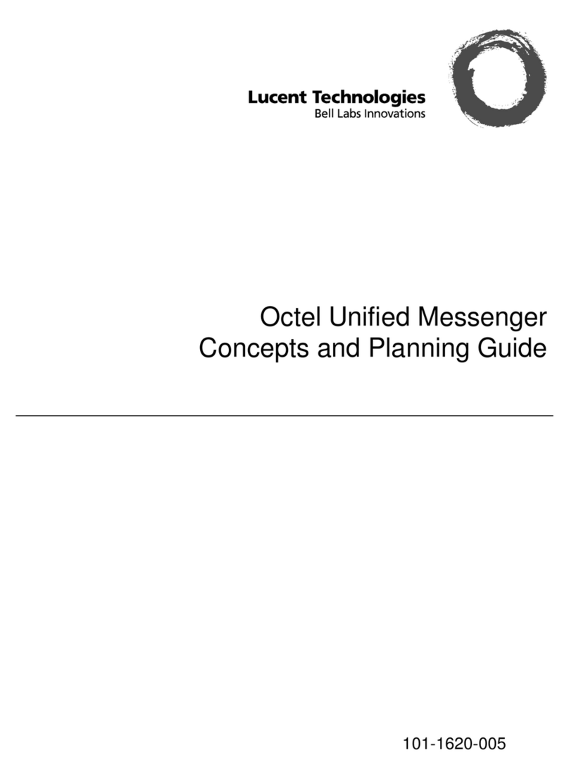Lucent Technologies Octel Unified Messenger Planning guide
