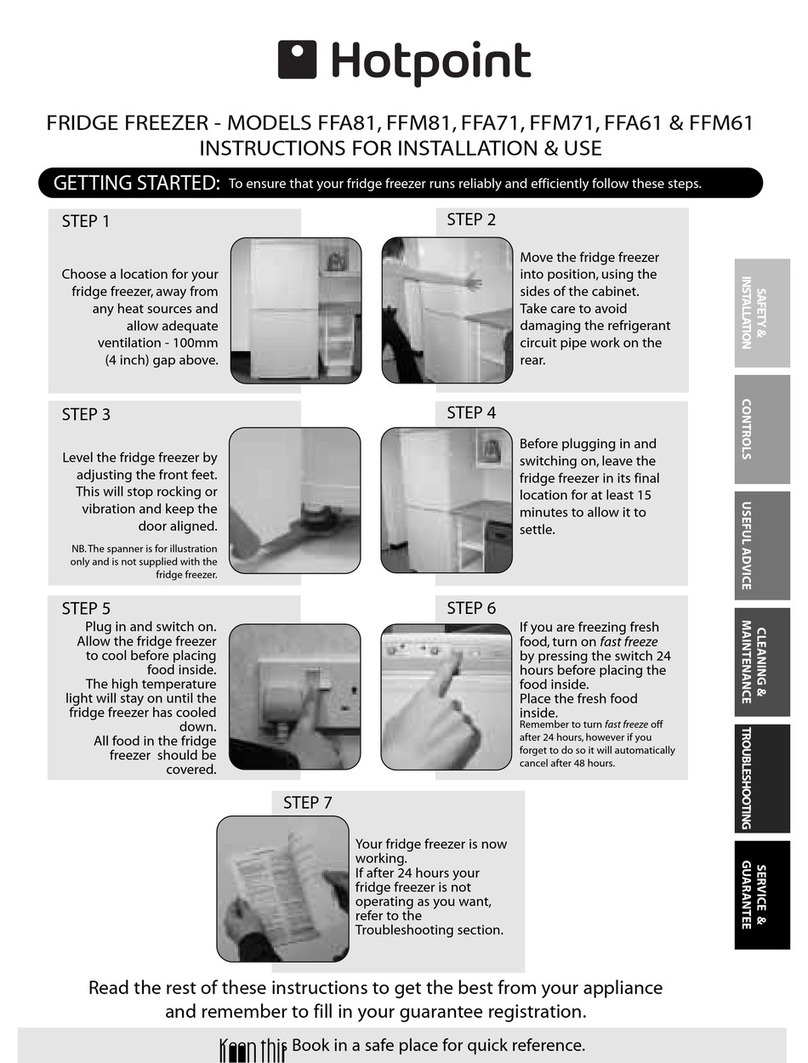 Hotpoint FFM81 Instructions for  and use User manual