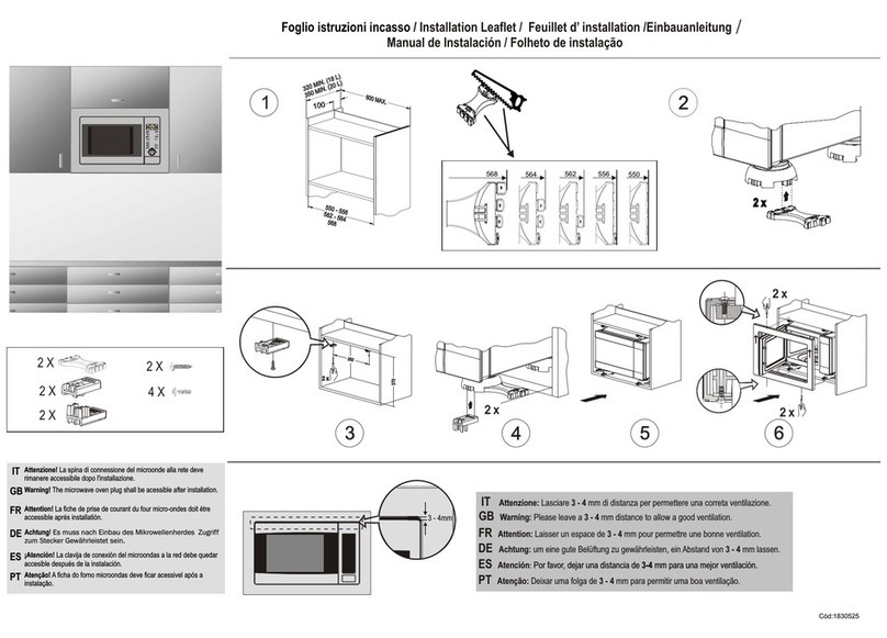 Hotpoint MWH 121 Installation leaflet