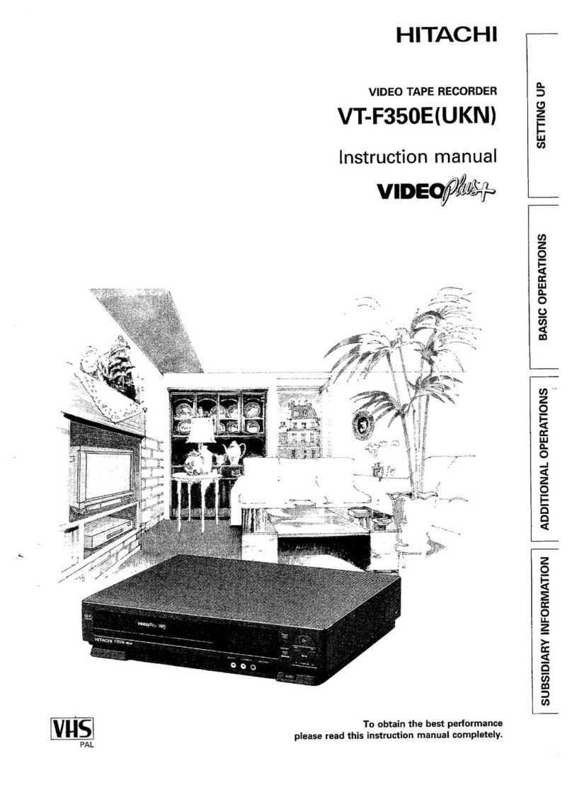 Hitachi VT-F350EUKN User manual Hitachi VT-F350EUKN User manual