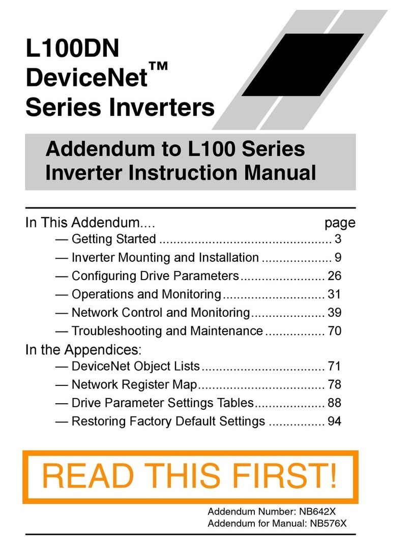 Hitachi L100DN DeviceNet Series Addendum Read this first