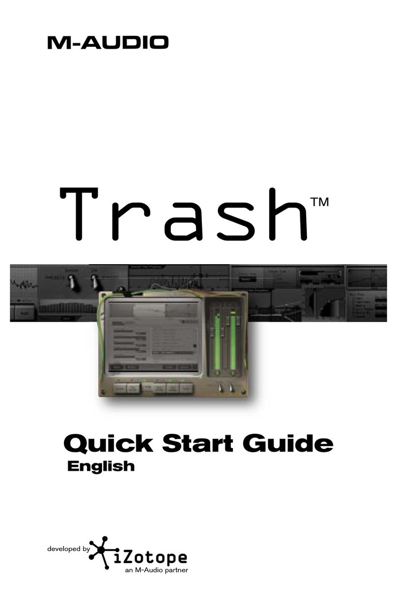 M-Audio iZotope Trash User manual