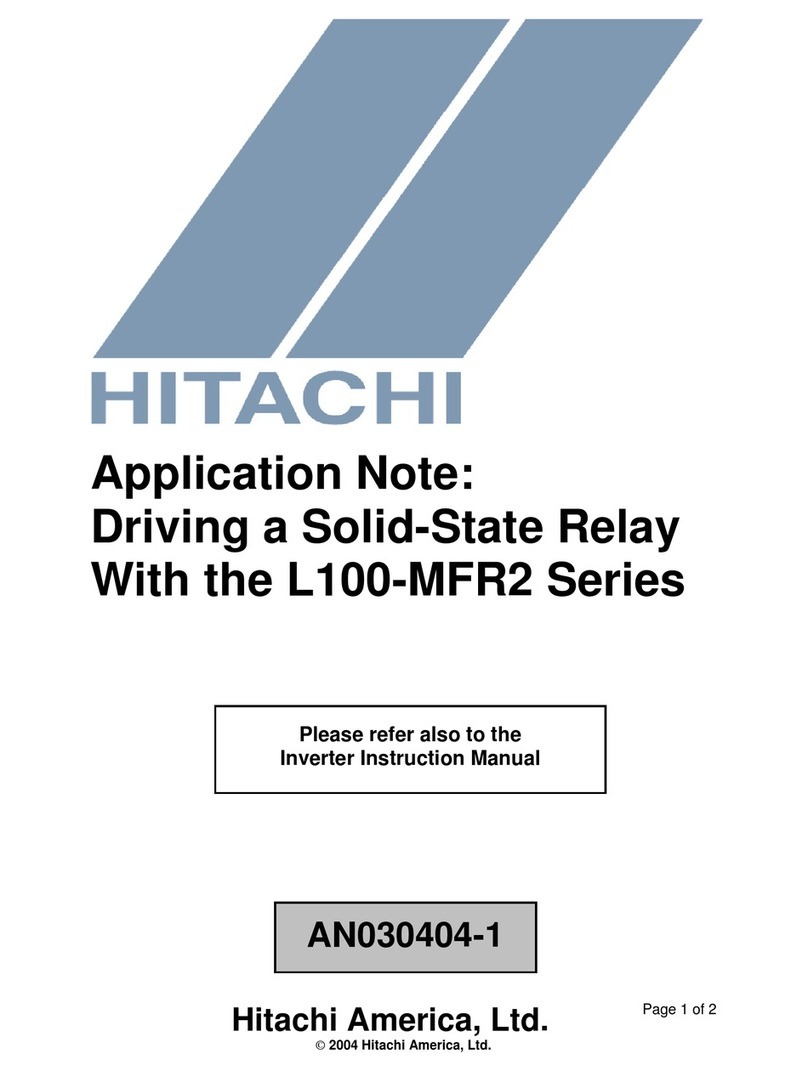 Hitachi L100-MFR2 Series Application note