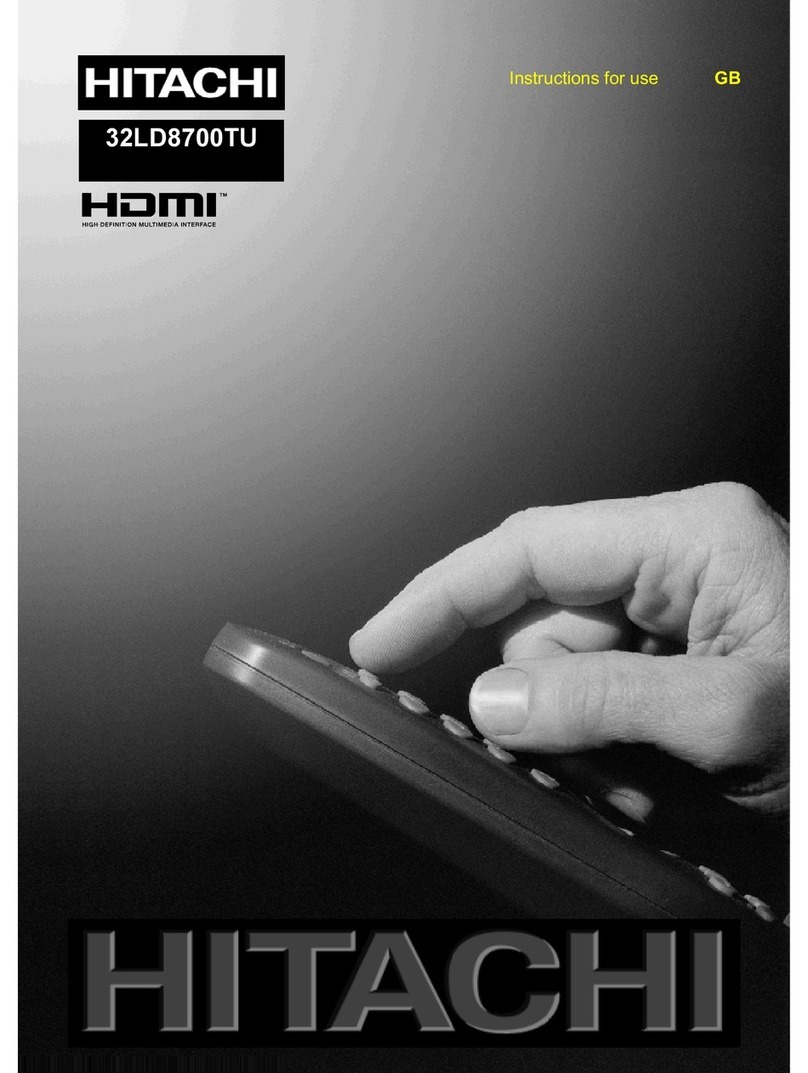 Hitachi 32LD8700U B User manual