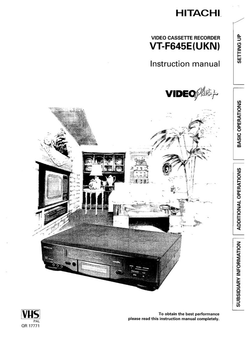 Hitachi VT-F645EUKN User manual
