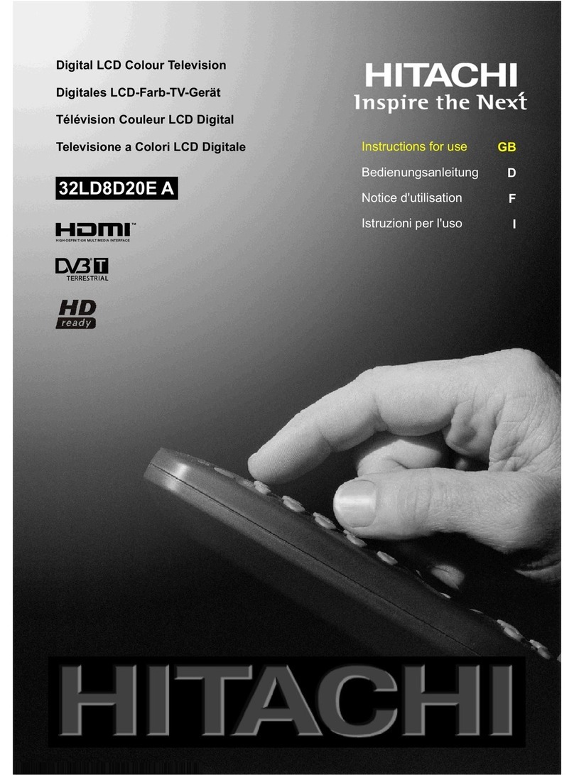 Hitachi 32LD8D20E A User manual