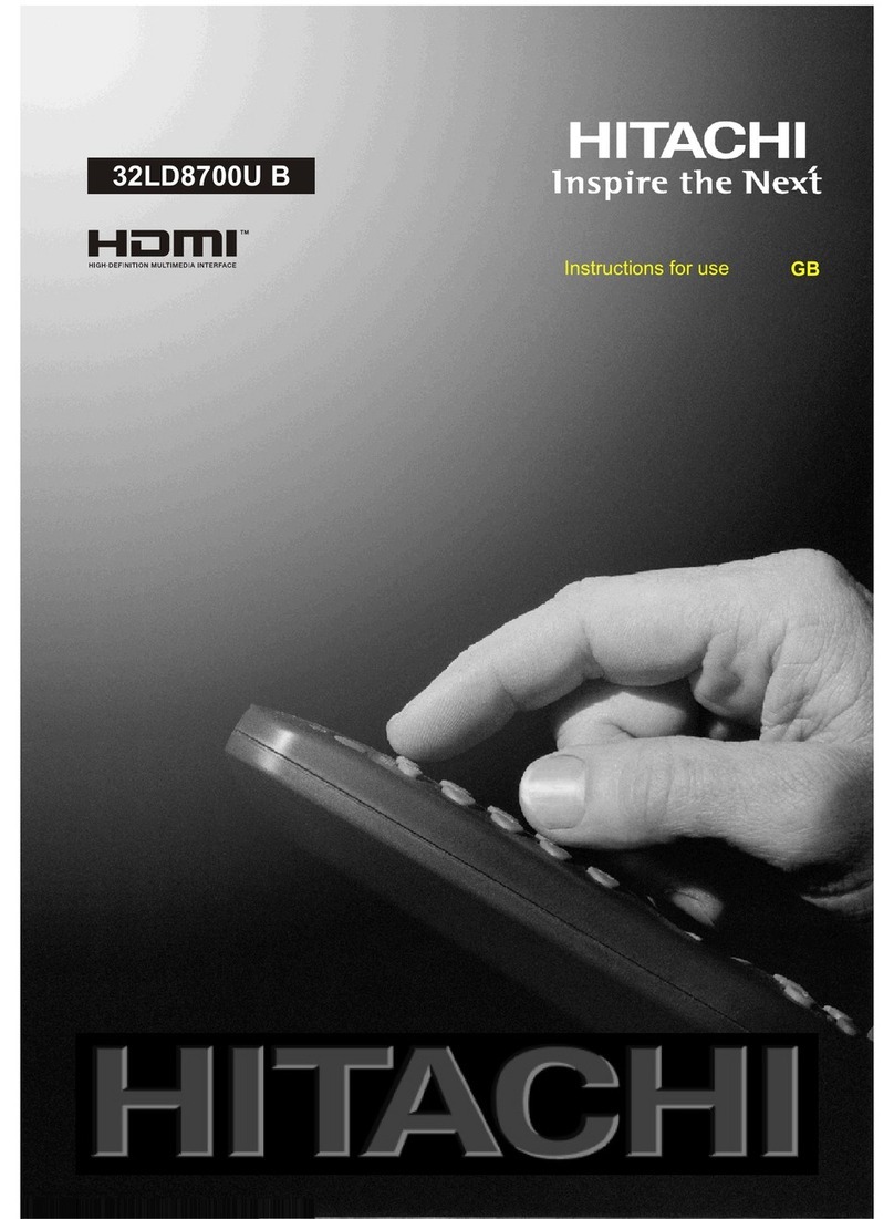 Hitachi 32LD8700U B User manual