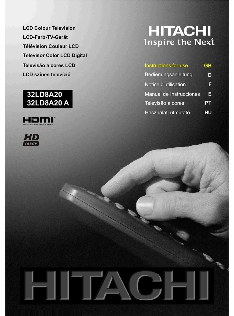 Hitachi 32LD8A20 A User manual