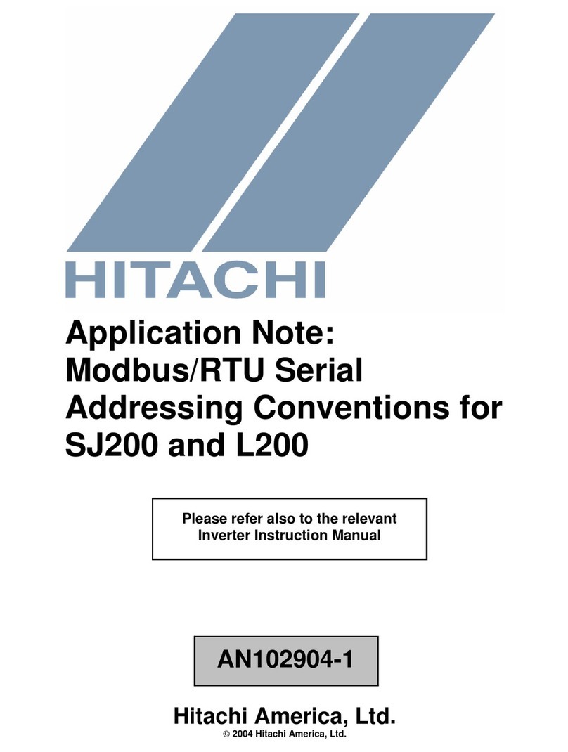 Hitachi L200 Series Installation and operating instructions Hitachi L200 Series Installation and operating instructions