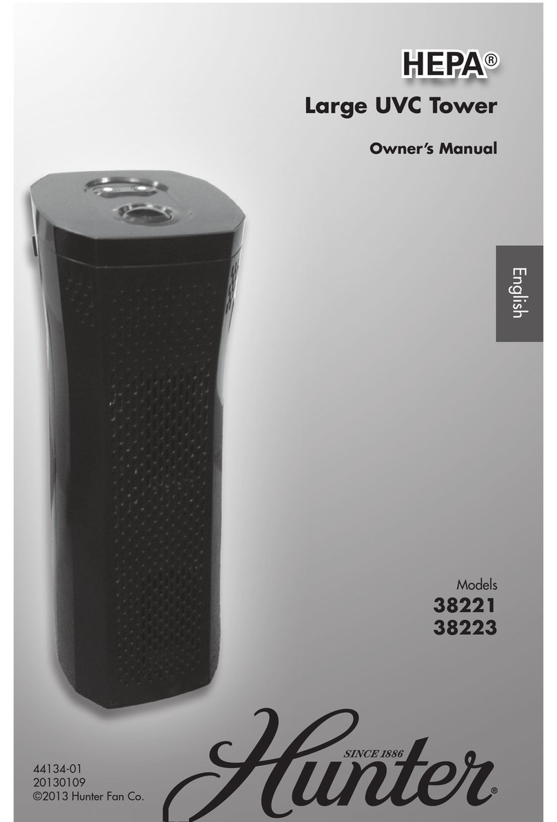 Hunter 38221 User manual