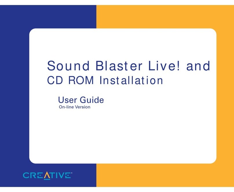 Creative CT4670 - Sound Blaster Live! Value Card User manual