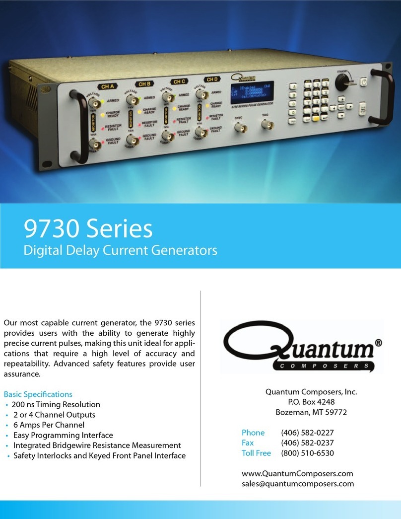 Quantum Composers 9730 Series User manual