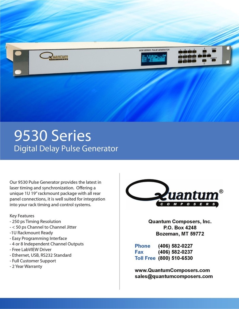 Quantum Composers 9530 Series User manual