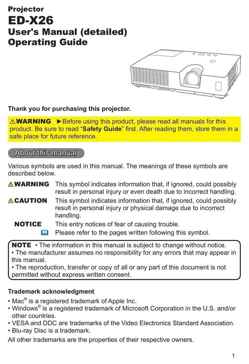 Hitachi Innovate ED-X26 User manual
