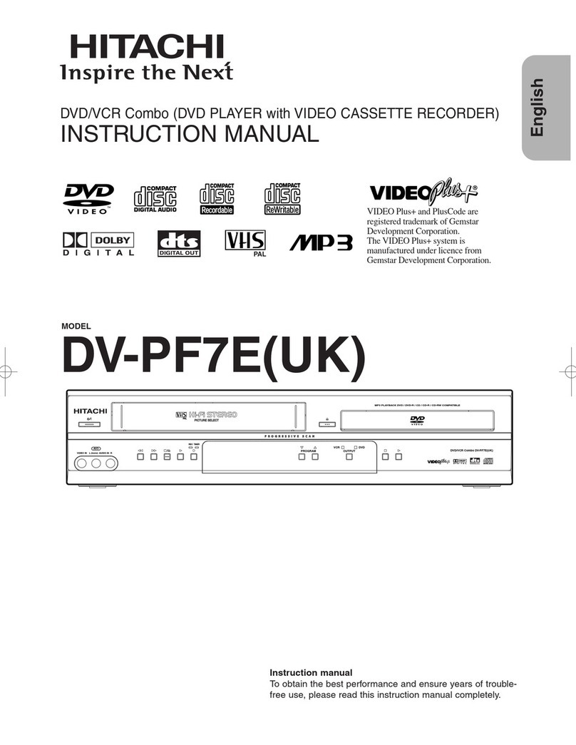 Hitachi DV-PF7UK User manual