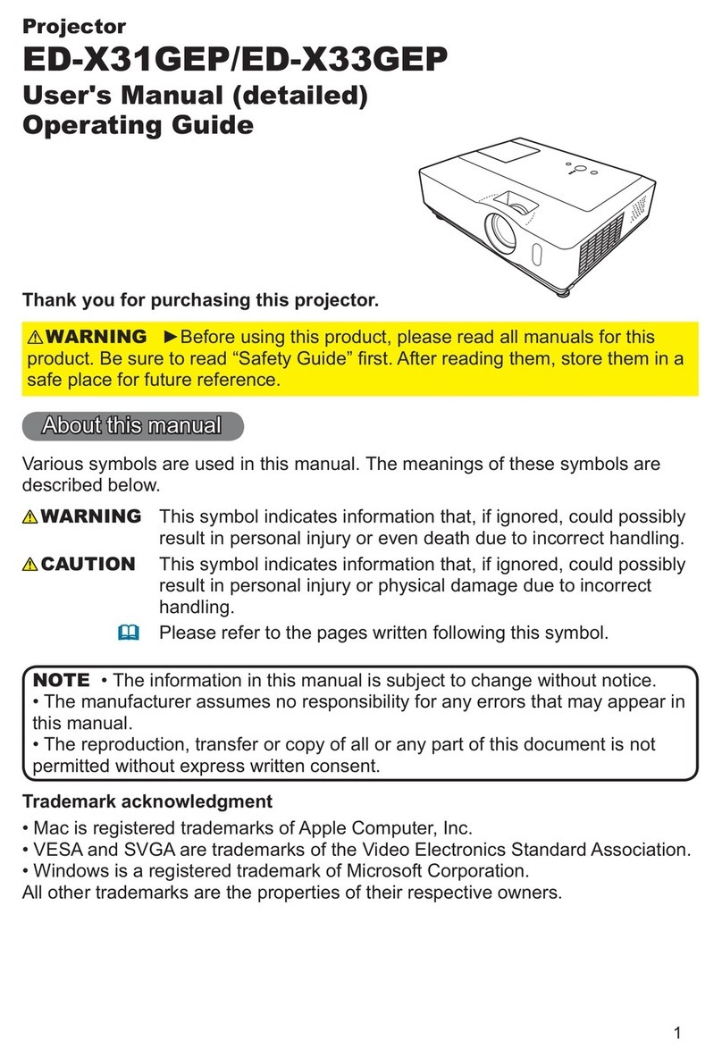 Hitachi ED-X31GEP user manual