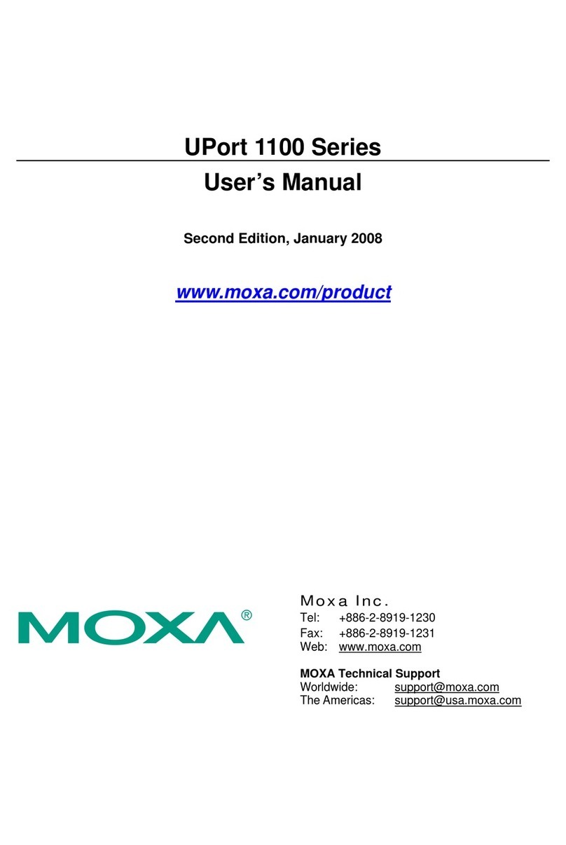 Moxa Technologies UPORT 1100 series user manual