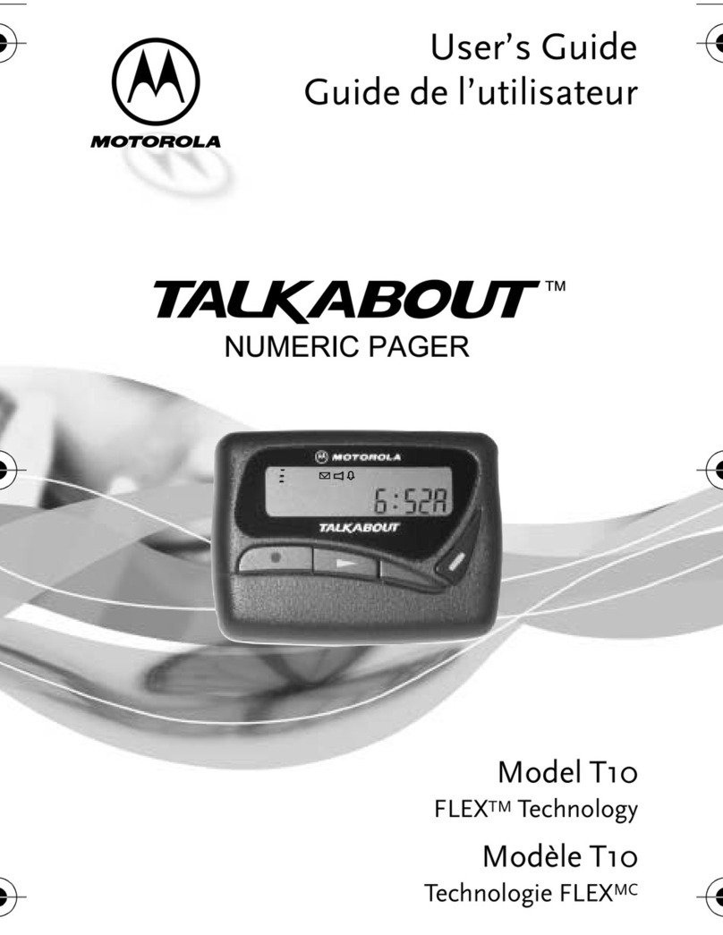 Motorola TALKABOUT FLEX T10 User manual