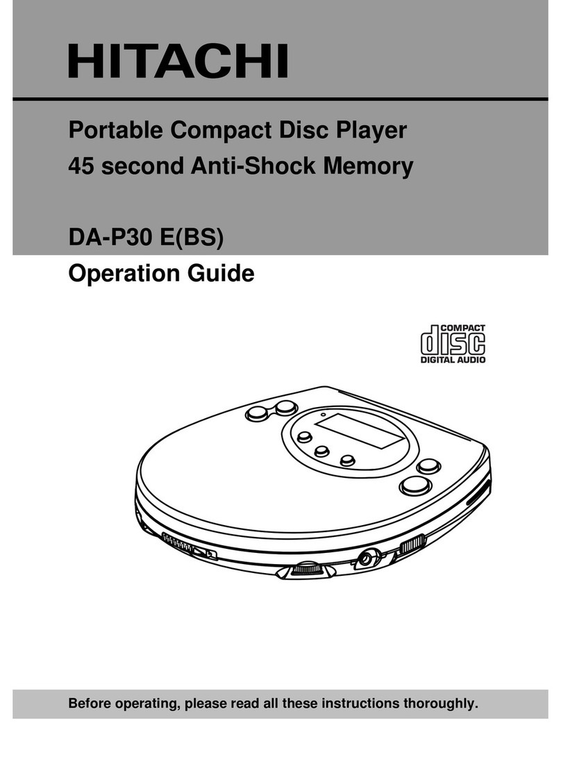 Hitachi DA-P30 E Operation User manual