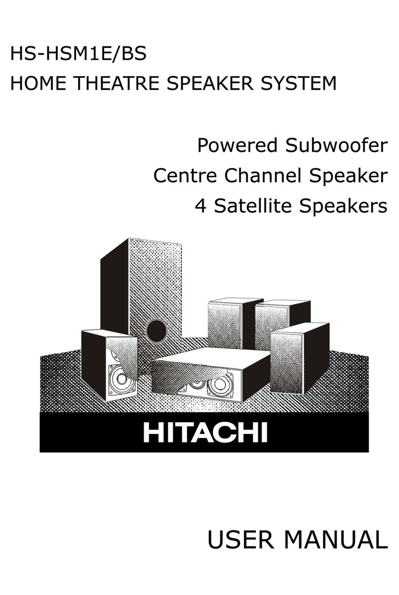 Hitachi HS-HSM1E/BS User manual Hitachi HS-HSM1E/BS User manual