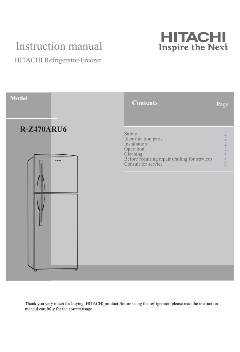Hitachi R-Z470ARU6 PWH User manual